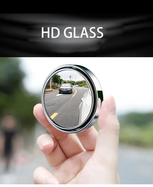 2 pcs Car Round Mirror 360 lens Original Glass Rear view Blind spot Side Mirror Wide angle