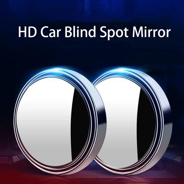 2 pcs Car Round Mirror 360 lens Original Glass Rear view Blind spot Side Mirror Wide angle